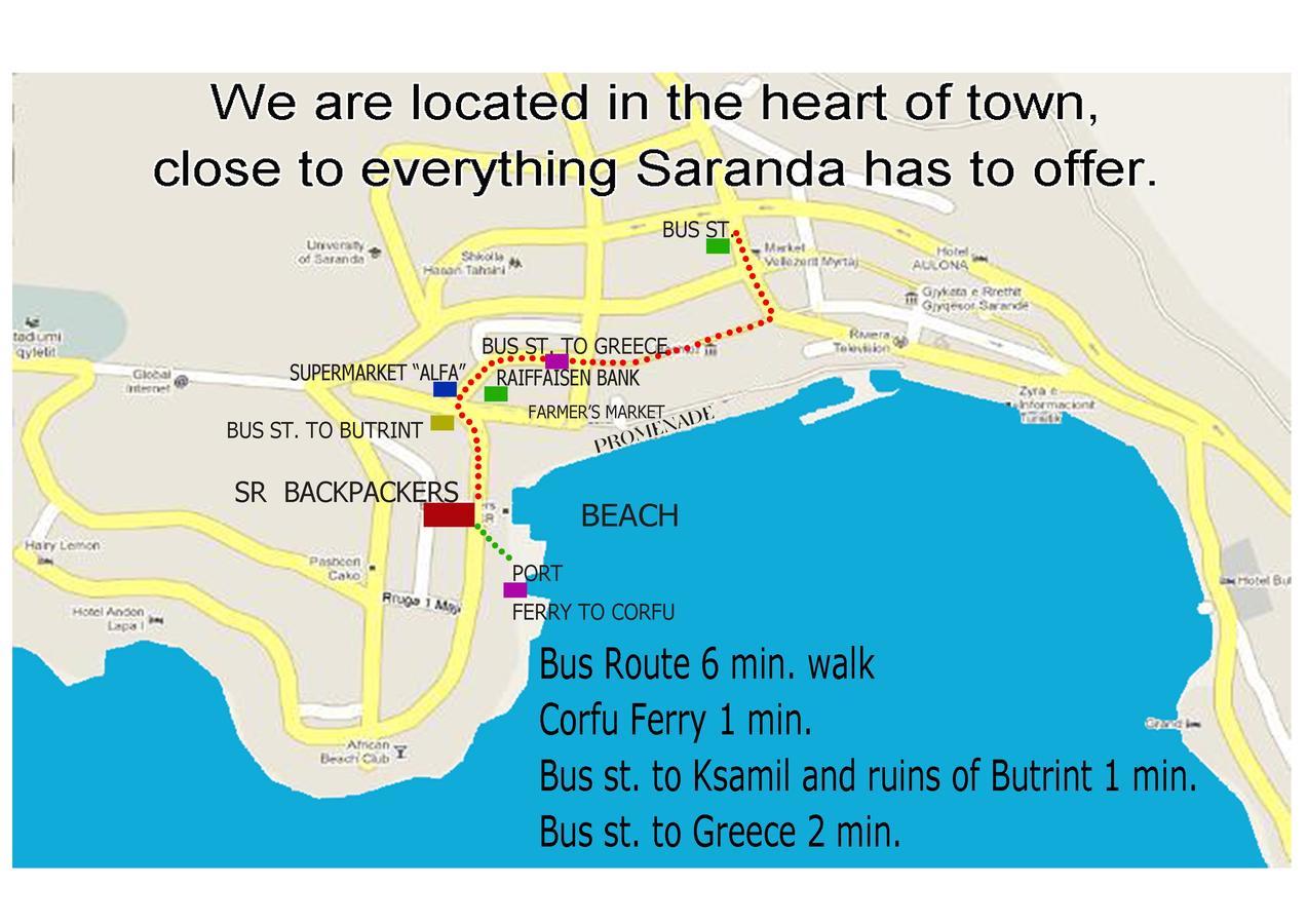 Saranda Backpackers Vandrehjem Eksteriør billede